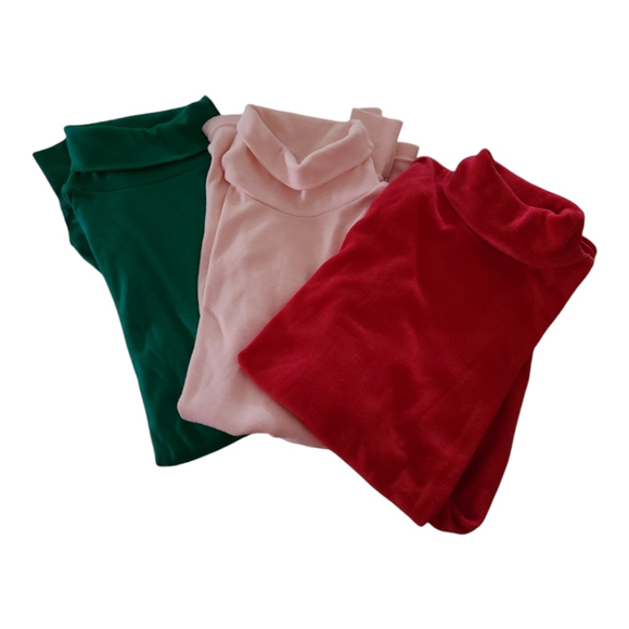 Stylish Women's Turtleneck Bundle - Medium, Red/Pink/Green - Picture 1 of 9